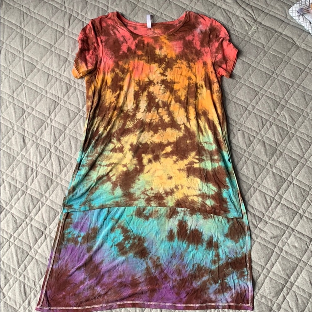 Tie Dye High Low Shirt